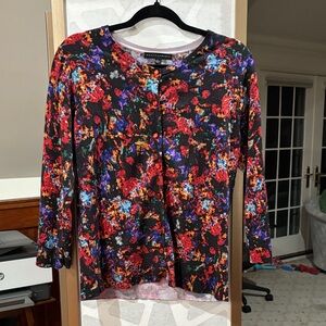 Grace Elements Multicolor Floral Sweater